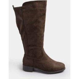Yours Curve Yours Curve Stretch Knee High Boots Brun EU 40 (UK 7)