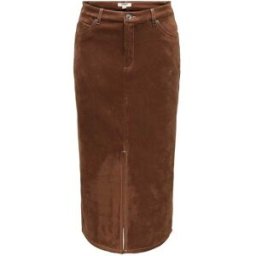 ONLY ONLY Faux Suede Midi Skirt Brun FR 38 (EU 36)