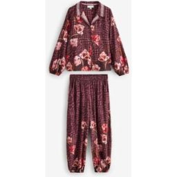 B by Ted Baker Pyjamas B by Ted Baker MARRON CHOCOLAT fleuris en viscose avec boutons en dentelle Ensemble Brun FR 48 (EU 46)