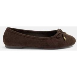 Yours Curve Yours Curve Woven Ballerina Pumps Brun EU 42 (UK 9)