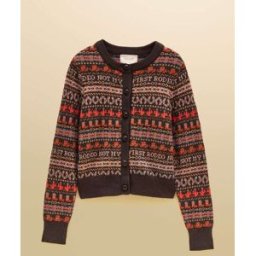 Joules Cotton Blend Knitted Cardigan Brun M (FR 42-44)