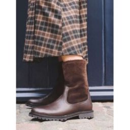 Next Bottes Mi-longues décontractées en cuir Forever Comfort Brun EU 43 (UK 9)