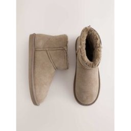 Next Chaussons chaussons en daim doublés de fausse fourrure Brun EU 41 (UK 7)