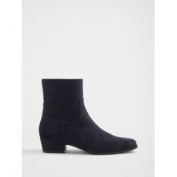Friends Like These Friends Like These Bottes élégantes à talons mini blocs en Faux suède bleu EU 38 (UK 5 W)