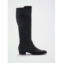 Friends Like These Friends Like These Mini bottes hauteur genou en faux daim à talon carré Noir EU 39 (UK 6)
