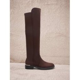 Lipsy Bottes d'équitation décontractées élastiques en faux daim Brun EU 36 (UK 3)