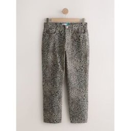 Next Authentiques Jean droit taille haute de ville Brun FR 39 Regular (EU 37 R)