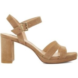 dunelondon Dune London Leather Manifesting Mini Platform Suede Sandals Brun EU 39 (UK 6)