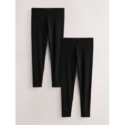 Next Lot de 2 leggings longs Noir FR 46 Tall (EU 44 T)