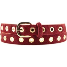Glove Story - Ceinture en Cuir pleine fleur rouge T.95/110