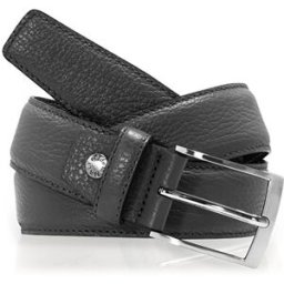 Glove Story - Ceinture en Cuir pleine fleur noire T.105/120