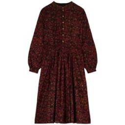 Louis Louise - Robe en lurex fleurie Katharinette noire M