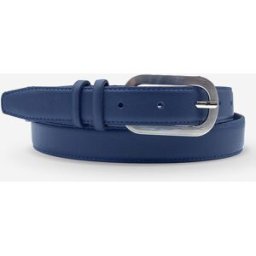 Glove Story - Ceinture en Cuir pleine fleur bleue T.95/110
