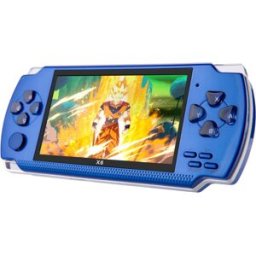 Toys Mania - Console émulateur portable 4.3 pouces avec lecteur audio/vidéo et caméra Edition Phoenix bleue - 19x106 cm OS