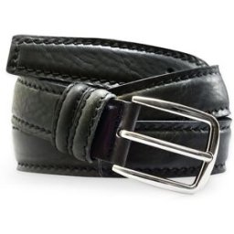 Glove Story - Ceinture en Cuir pleine fleur noire T.105/120
