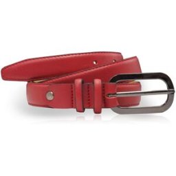 Glove Story - Ceinture en Cuir pleine fleur rouge T.85/100