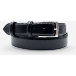 Glove Story - Ceinture homme ville bord surpique boucle rectangle noir-Noir T.100/115