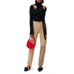 Ganni - Jean Straight Swigy Coton Bio beige 26