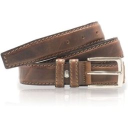 Glove Story - Ceinture en Cuir pleine fleur marron T.105/120