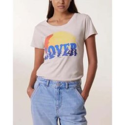 Leon & Harper - T-Shirt Toro Wave Coton Bio gris clair M