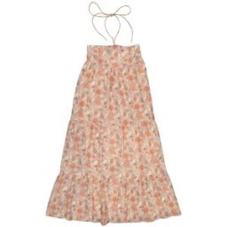 Louis Louise - Robe en lurex fleurie Josia rose pâle XS/S