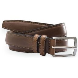 Glove Story - Ceinture en Cuir pleine fleur marron T.105/120