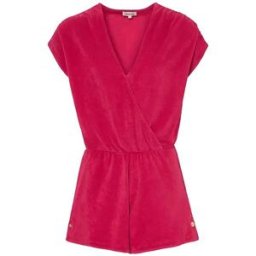 Alma Deia - Combi-Short en Coton Bio Alicia rose fuschia L