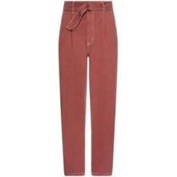 Alma Deia - Jean paper bag en coton bio Freja sienne L