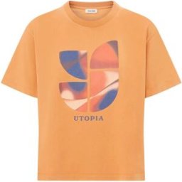 Alma Deia - T-Shirt en Coton Bio Linda orange XS