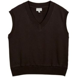 Emile et Ida - Sweat Col V en Coton Bio Yena gris anthracite M