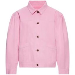Alma Deia - Veste en coton bio denim Ted rose bonbon XS