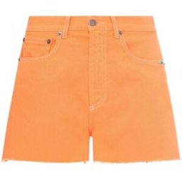 Alma Deia - Short denim franges coton bio Frida melon XL