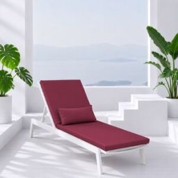 Haomy - Housse de bain de soleil en polyester Bimini fambroise - 70x190 cm OS