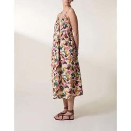 Leon & Harper - Robe Roar Patch Coton Bio écru/multicolore XS