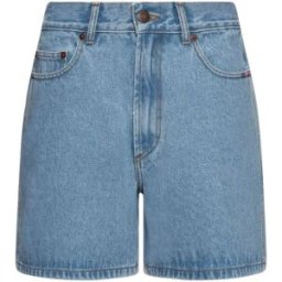 Alma Deia - Short taille haute en coton bio Jane denim bleached XS