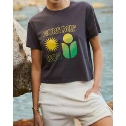 Alma Deia - T-Shirt en Coton Bio Linda noir M