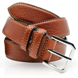 Glove Story - Ceinture en Cuir pleine fleur tabacco T.90/105