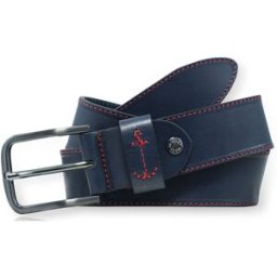 Glove Story - Ceinture en Cuir pleine fleur bleue T.100/115