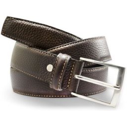 Glove Story - Ceinture en Cuir pleine fleur marron T.105/120