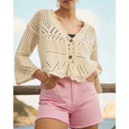 Alma Deia - Short en Coton Bio Frida rose bonbon S