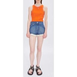 A.P.C. - Short Versailles Coton Bio Collaboration A.P.C. x Natacha Ramsay Levi bleu indigo 36