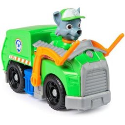 Spin Master Véhicule 15 cm et figurine La Pat Patrouille : Camion de recyclage Rocky