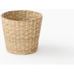 MONOPRIX Cache-pot tressé, en jonc de mer Unique
