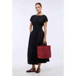 MONOPRIX Robe midi cintrée en coton BIO GOTS M