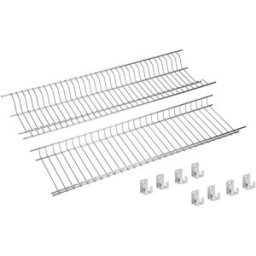 Sauvic Kit égouttoir à Vaisselle Pour Placard Acier Inoxydable 65 Cm Grey One Size