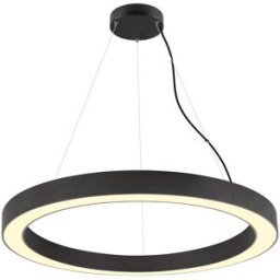 SLV MEDO® RING 90, suspension, longueur de suspension 300 cm, 3000/4000 K, 110°, DALI, Touch, noir - Lampes pendulaires