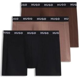 Hugo Boxers 50532613 Red 3 Unités Open Brown S Homme