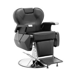 Fauteuil de coiffeur avec repose-pieds - 57-69 cm - 150 kg - Noir