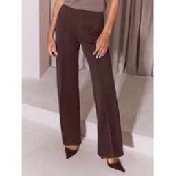 Lipsy Lipsy High Waist Wide Leg Jersey Trousers Brun FR 40 (EU 38)