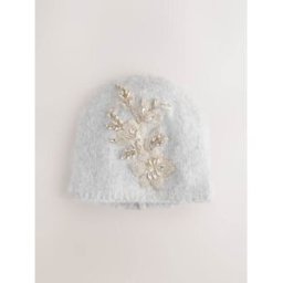 B by Ted Baker Bonnet B by Ted Baker gris brodé à strass Gris Un an